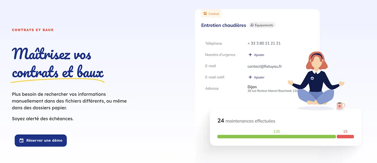 Gammeo : fonctionnalités gestion des contrats et baux