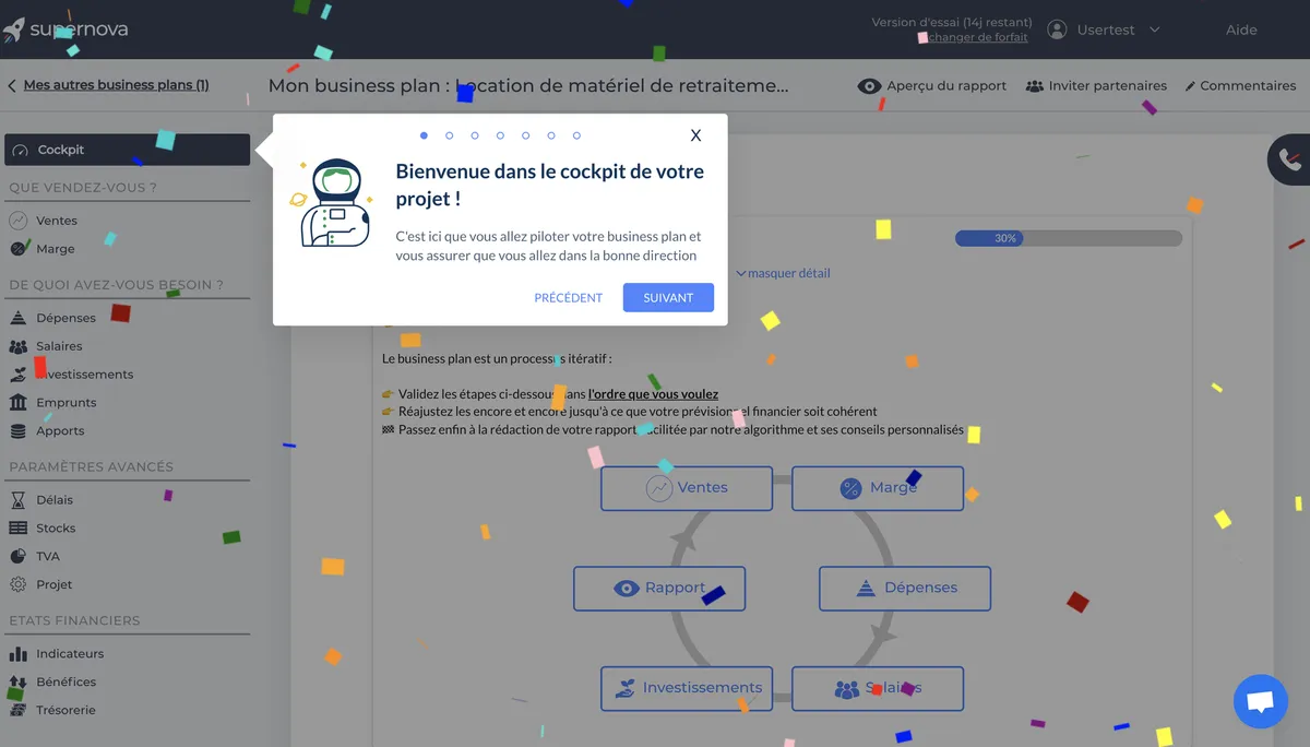 logiciel business plan supernova 1