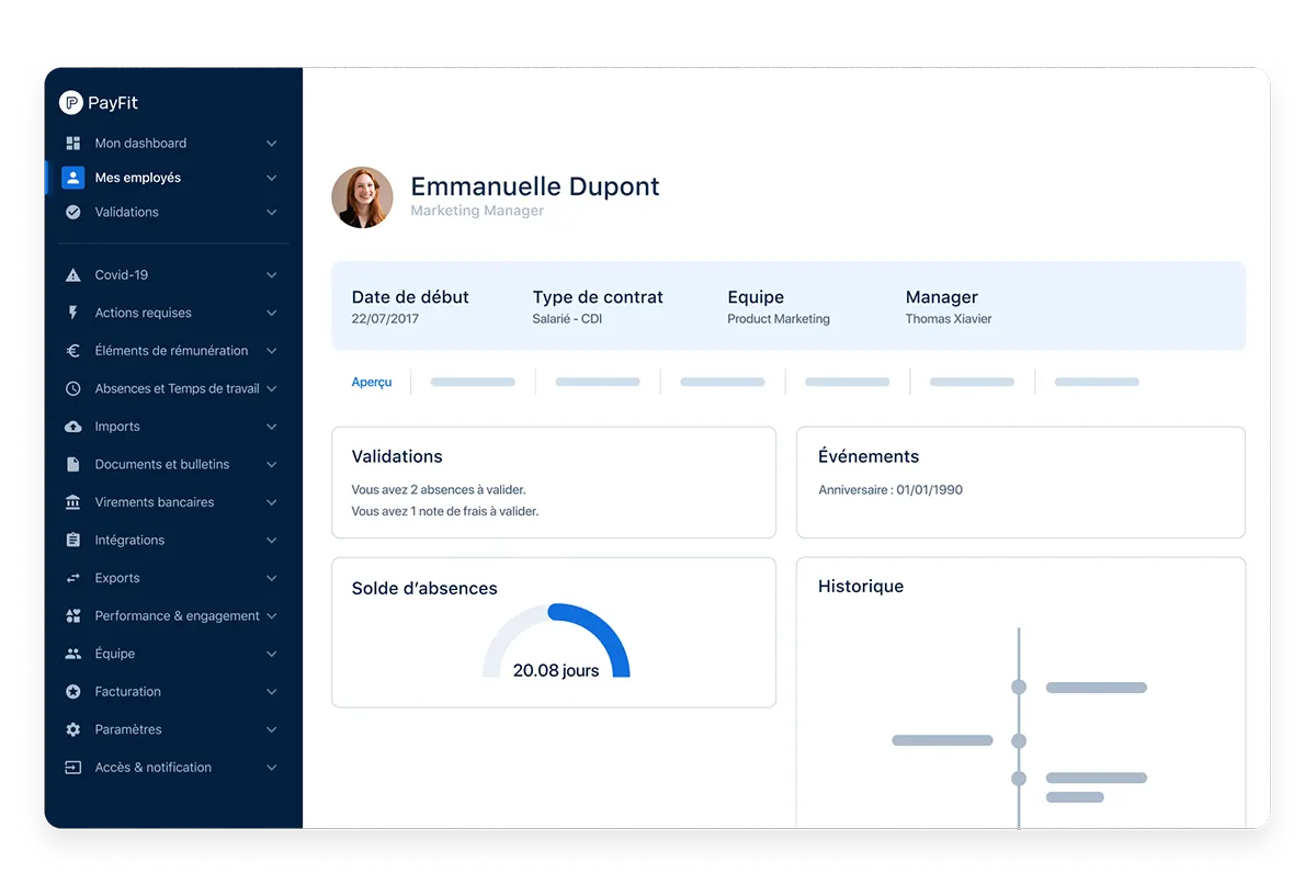 Le logiciel de paie PayFit