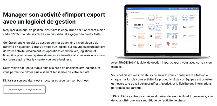 logiciel dimport export