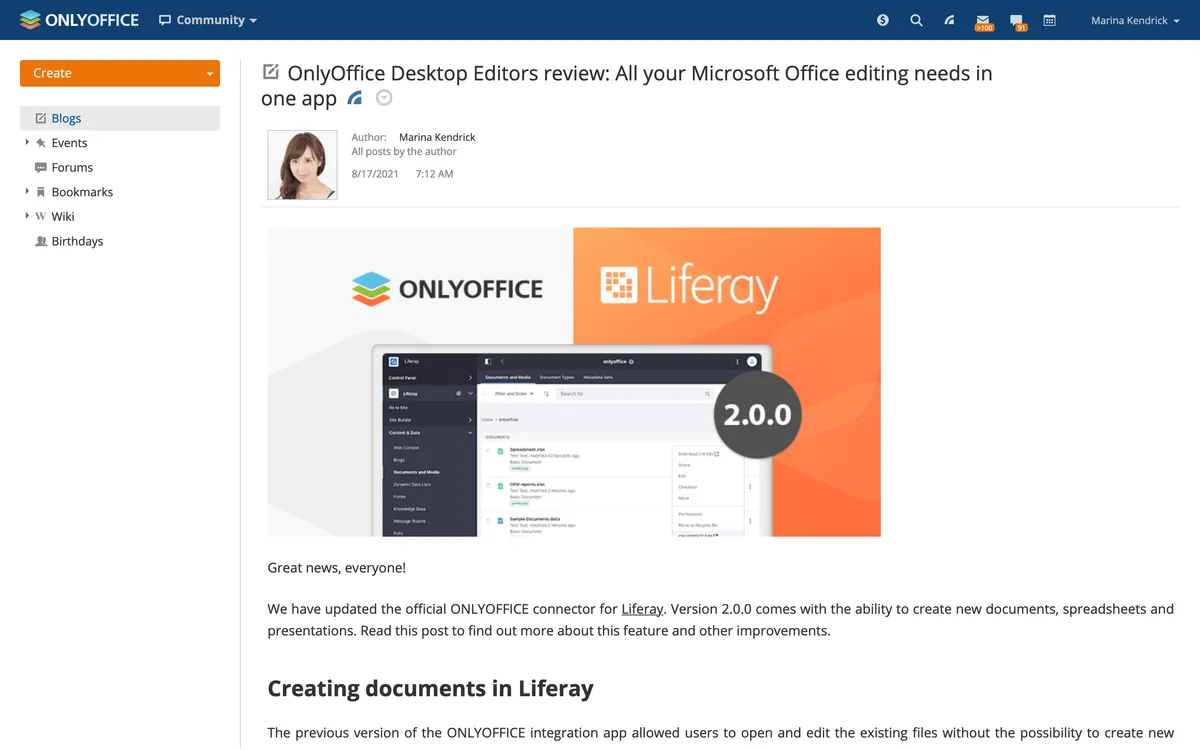 onlyoffice workspace blog