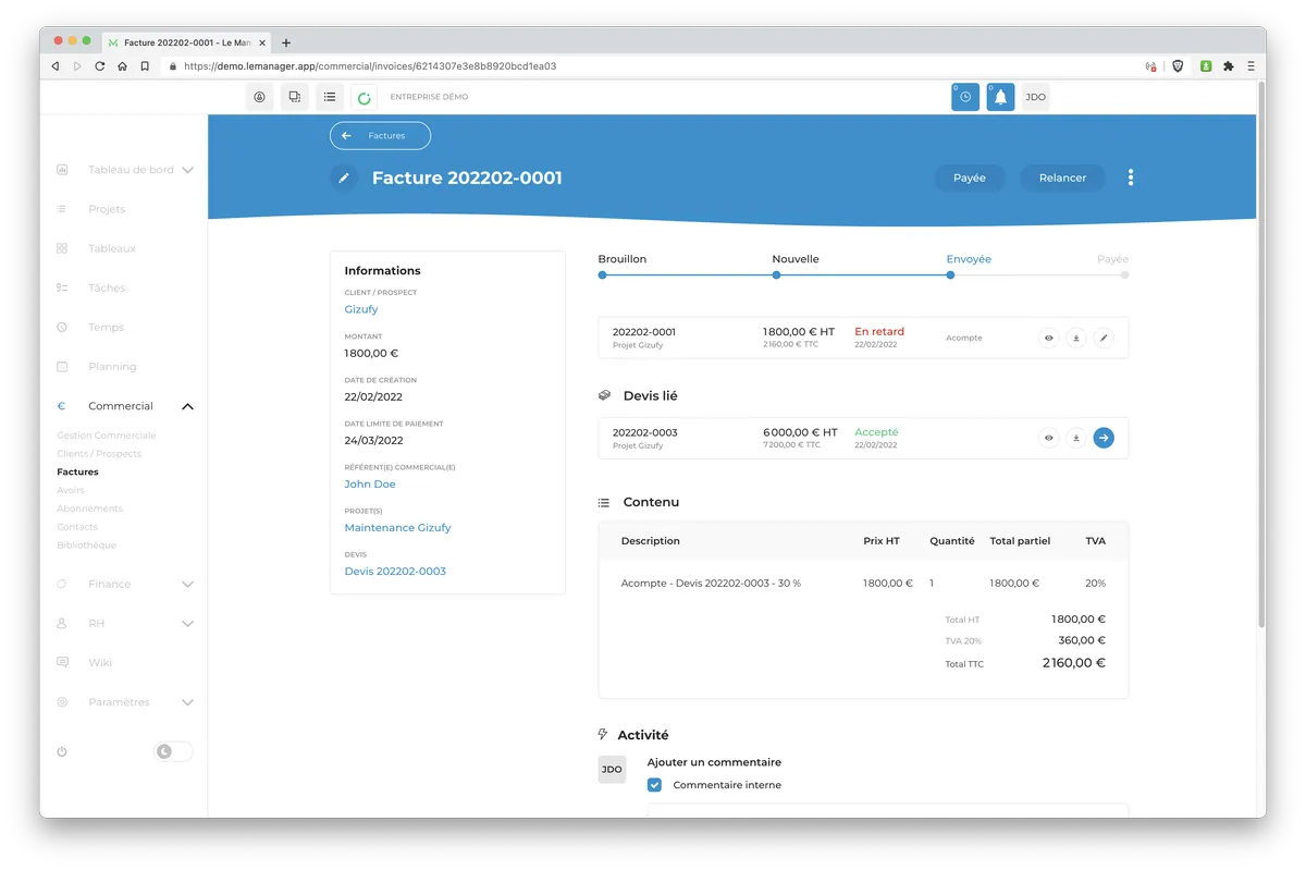 Pandra 3 logiciel facturation
