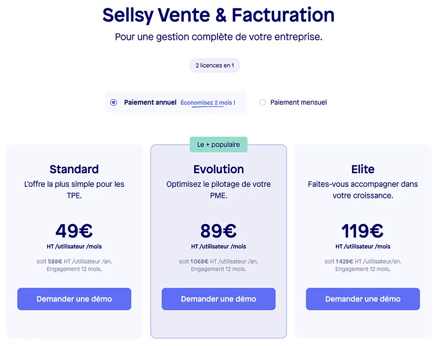 sellsy prix 2024