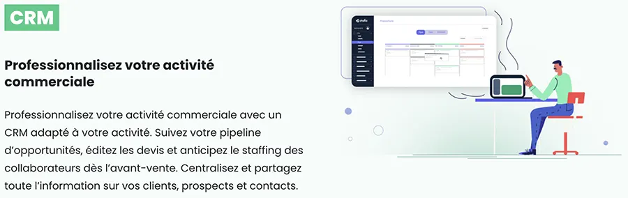 Stafiz : fonctionnalités CRM Stafiz : fonctionnalités CRM
