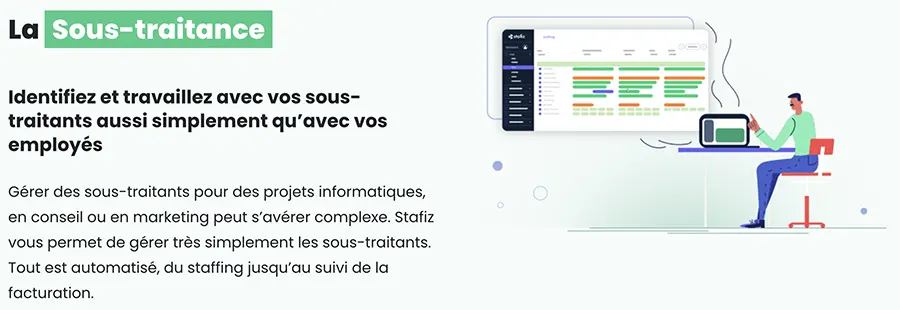 Stafiz : fonctionnalités sous-traitance Stafiz : fonctionnalités sous-traitance