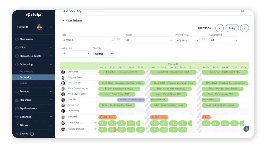 Stafiz : interface recrutement Stafiz : interface recrutement