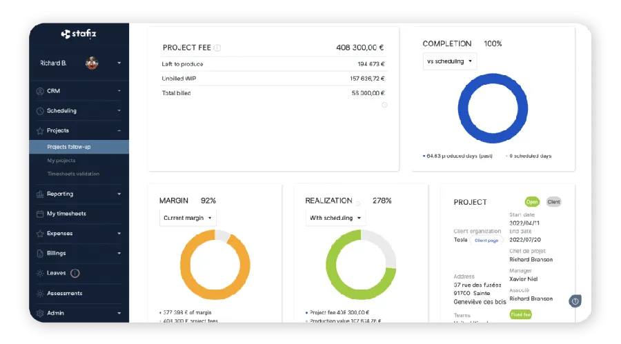 Stafiz : interface reporting 2 Stafiz : interface reporting 2