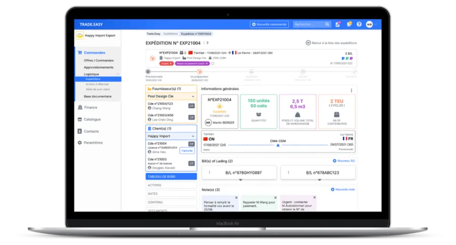 trade easy gestion logistique