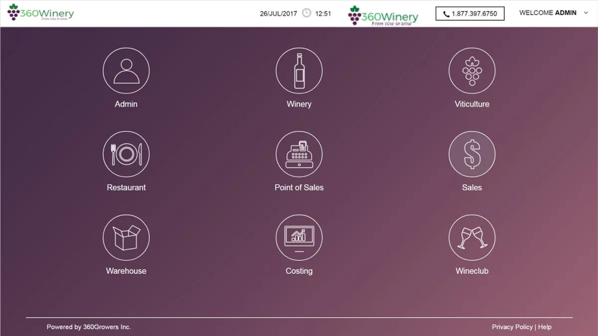 360Winery : test de l'interface de ce logiciel pour l'exploitation de vignoble pour entreprise