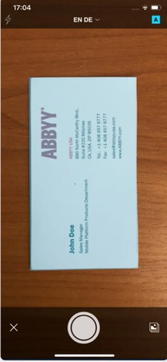 Abbyy Business Card Reader : test de l'interface de ce logiciel de carte de visite pour entreprise Abbyy Business Card Reader : test de l'interface de ce logiciel de carte de visite pour entreprise