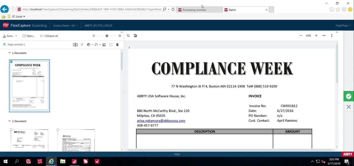 Abbyy FlexiCapture : test de l'interface de ce logiciel de dématérialisation / numérisation pour entreprise Abbyy FlexiCapture : test de l'interface de ce logiciel de dématérialisation / numérisation pour entreprise