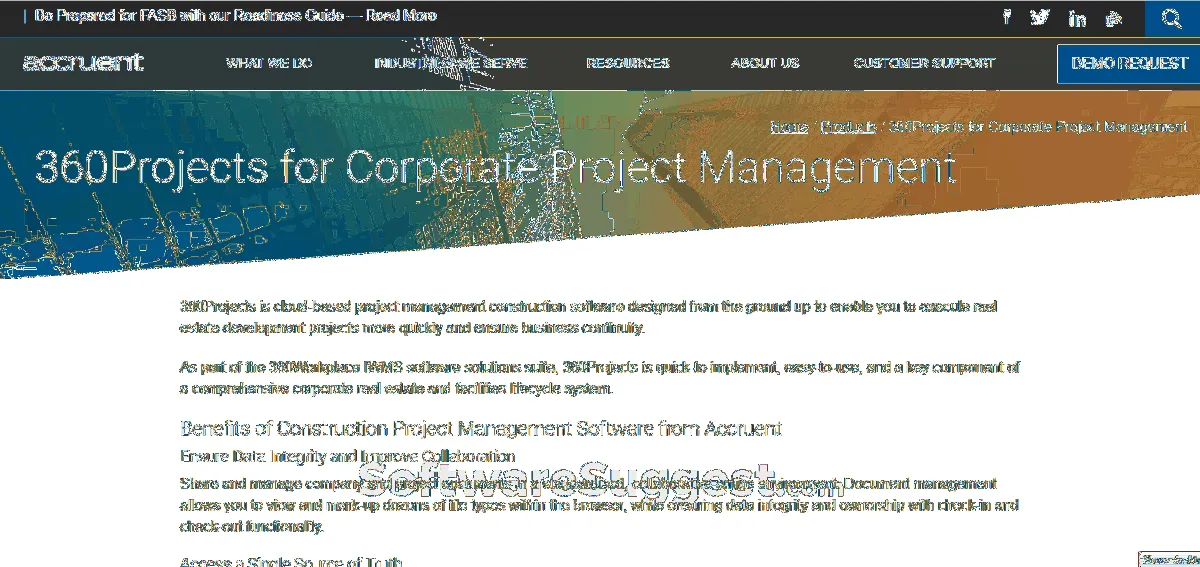 Accruent : test de l'interface de ce progiciel pour entreprise Accruent : test de l'interface de ce progiciel pour entreprise
