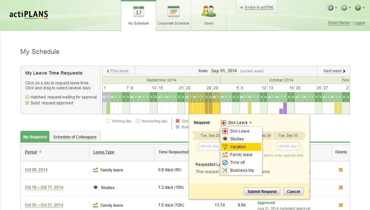 actiPLANS : test de l'interface de ce logiciel de gestion des présences / absences / congés pour entreprise actiPLANS : test de l'interface de ce logiciel de gestion des présences / absences / congés pour entreprise