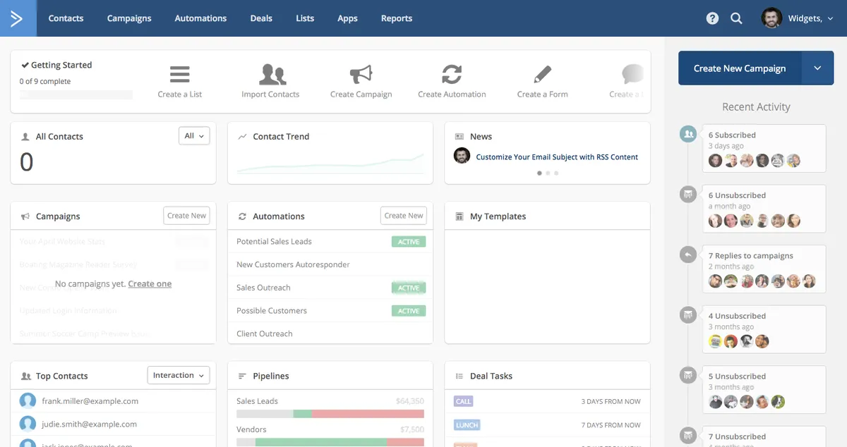 ActiveCampaign : test de l'interface de ce logiciel d'emailing / newsletters pour entreprise ActiveCampaign : test de l'interface de ce logiciel d'emailing / newsletters pour entreprise