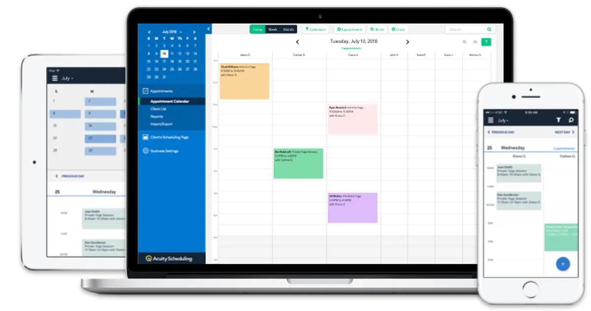 Acuity Scheduling : test de l'interface de ce logiciel de réservation pour entreprise Acuity Scheduling : test de l'interface de ce logiciel de réservation pour entreprise