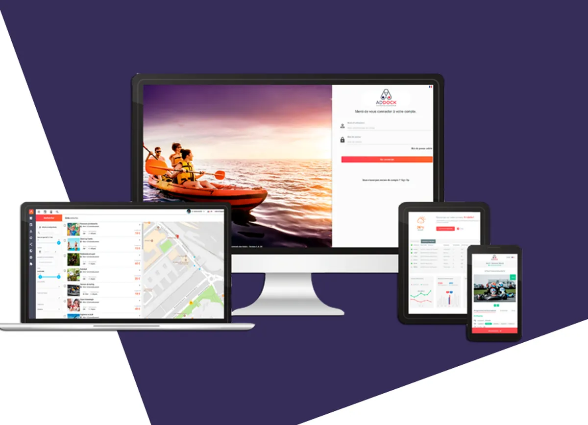 Addock : test de l'interface de ce logiciel pour le tourisme pour entreprise Addock : test de l'interface de ce logiciel pour le tourisme pour entreprise