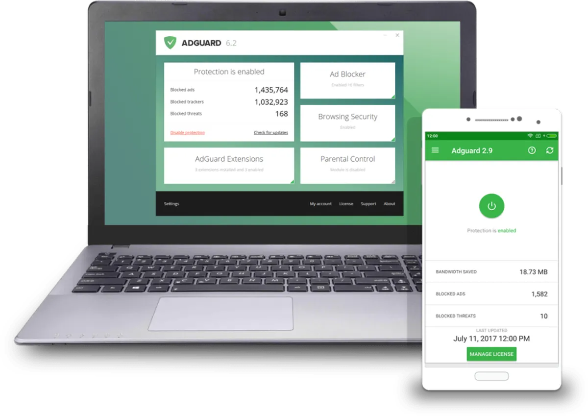 Adguard : test de l'interface de ce logiciel bloqueur de publicité pour entreprise