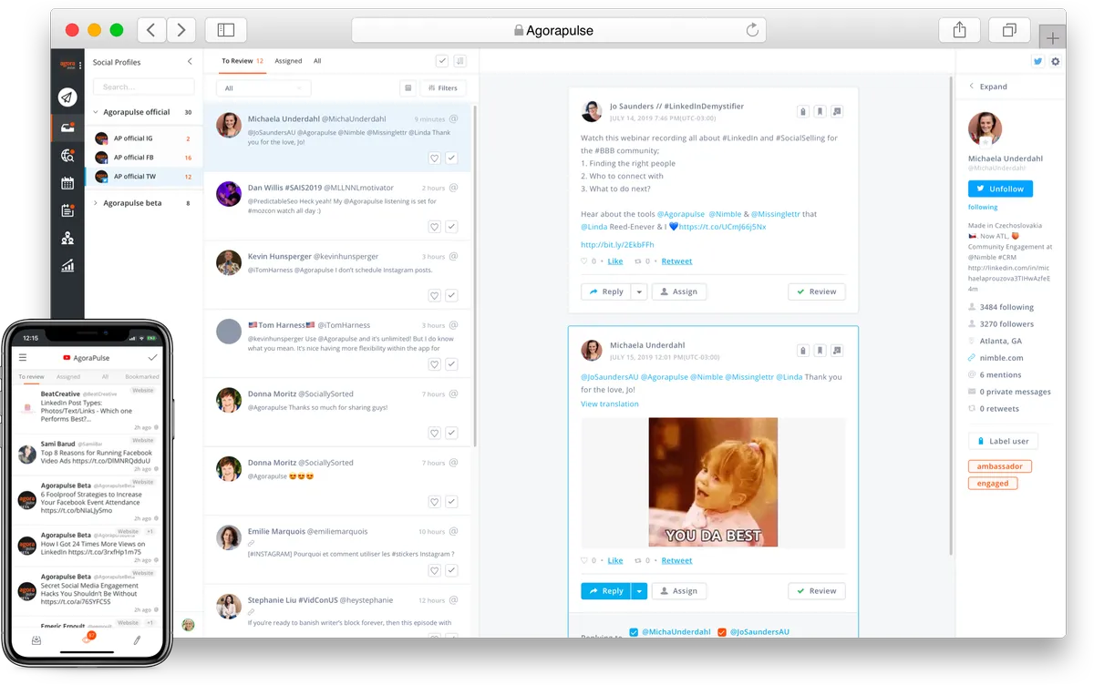 Agorapulse : test de l'interface de ce logiciel de gestion des réseaux sociaux pour entreprise Agorapulse : test de l'interface de ce logiciel de gestion des réseaux sociaux pour entreprise