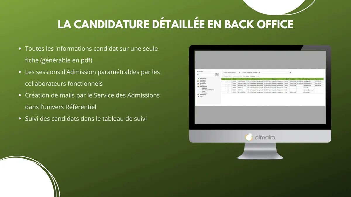 Aimaira : test de l'interface de ce logiciel pour école pour entreprise Aimaira : test de l'interface de ce logiciel pour école pour entreprise