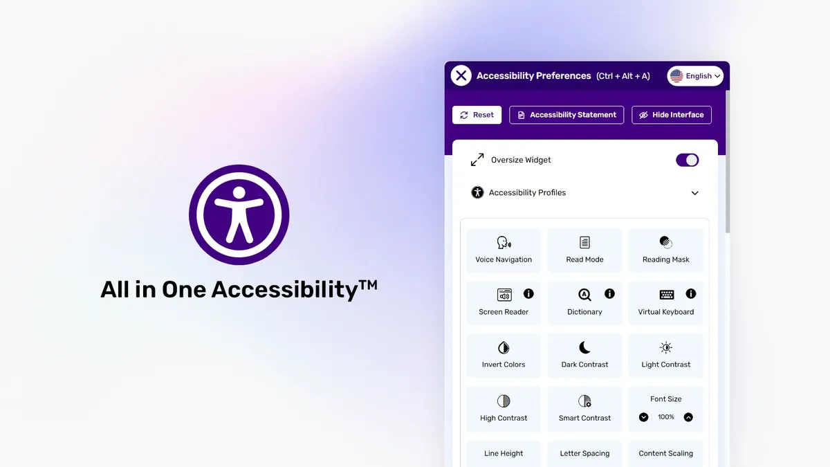 All In One Accessibility : test de l'interface de ce logiciel d'accessibilité web pour entreprise All In One Accessibility : test de l'interface de ce logiciel d'accessibilité web pour entreprise