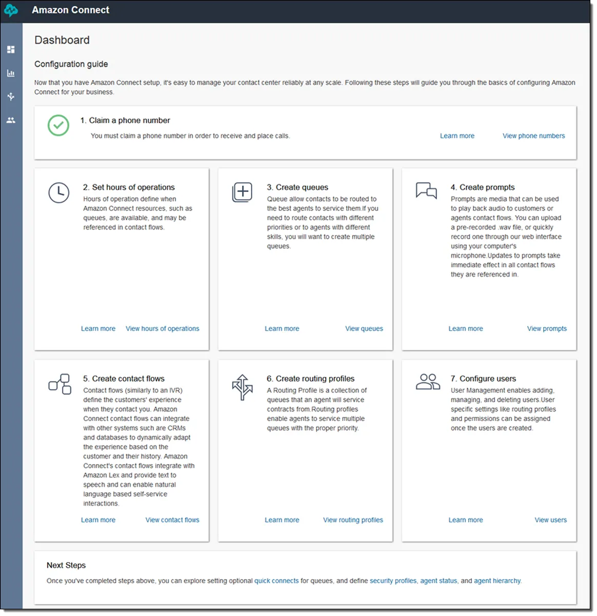 Amazon Connect : test de l'interface de ce logiciel pour centre d'appel / call center / télémarketing pour entreprise Amazon Connect : test de l'interface de ce logiciel pour centre d'appel / call center / télémarketing pour entreprise