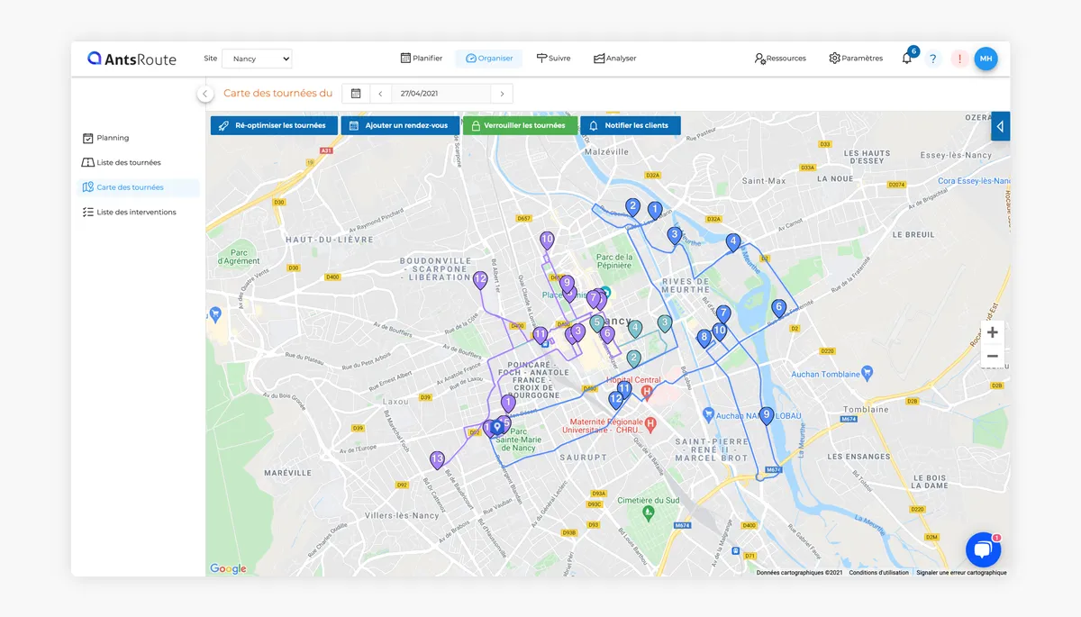 AntsRoute : test de l'interface de ce logiciel de livraison du dernier kilomètre pour entreprise AntsRoute : test de l'interface de ce logiciel de livraison du dernier kilomètre pour entreprise