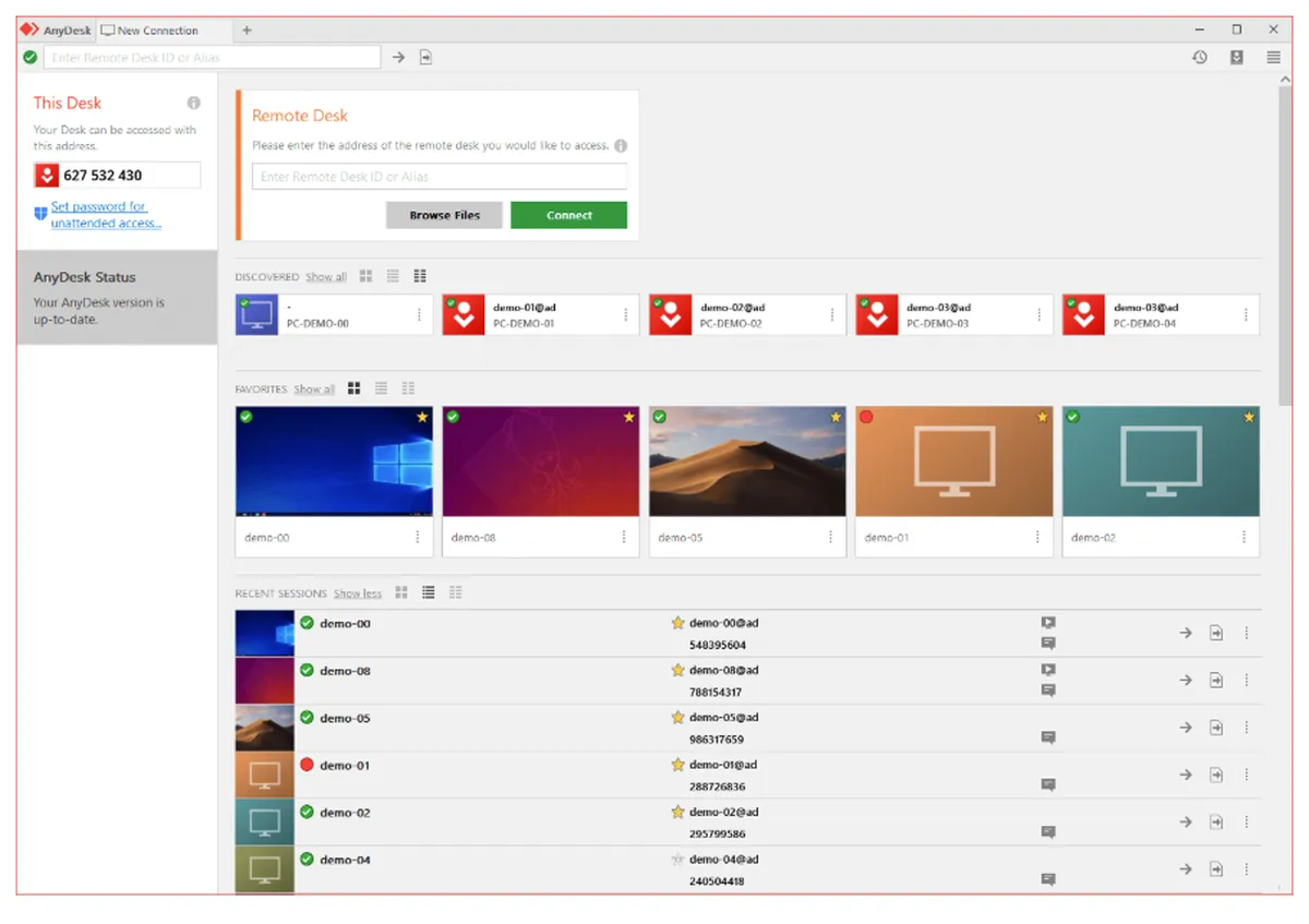 AnyDesk : test de l'interface de ce logiciel de bureau à distance pour entreprise AnyDesk : test de l'interface de ce logiciel de bureau à distance pour entreprise