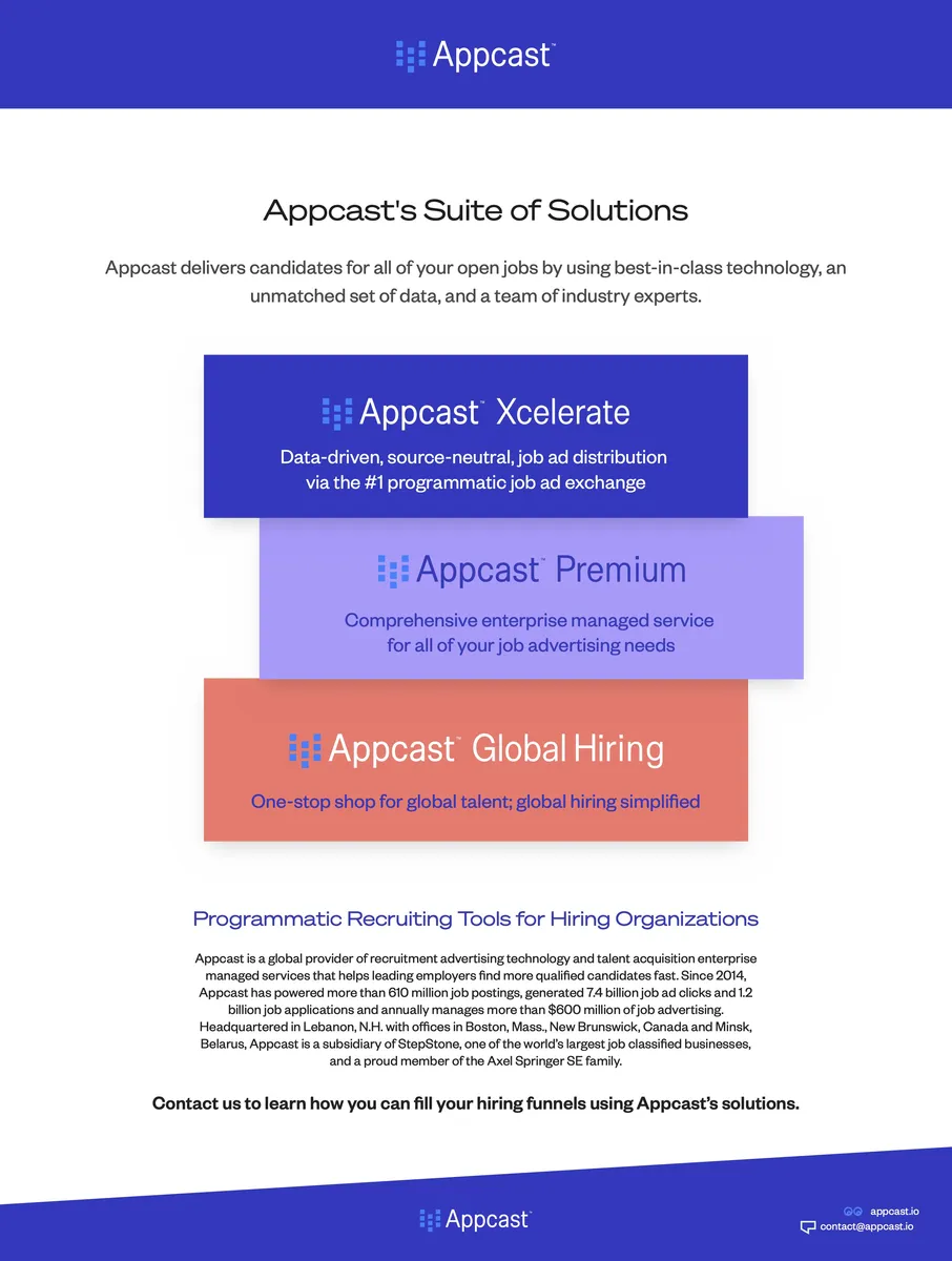 Appcast : test de l'interface de ce logiciel de marketing RH pour entreprise Appcast : test de l'interface de ce logiciel de marketing RH pour entreprise