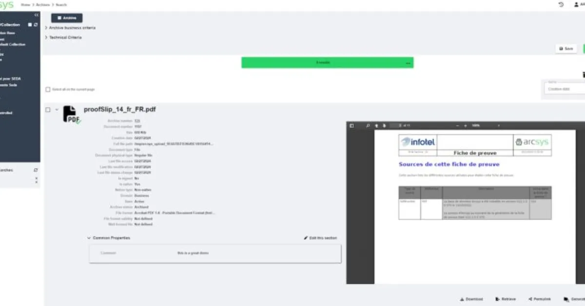 Arcsys : test de l'interface de ce logiciel d'archivage pour entreprise Arcsys : test de l'interface de ce logiciel d'archivage pour entreprise