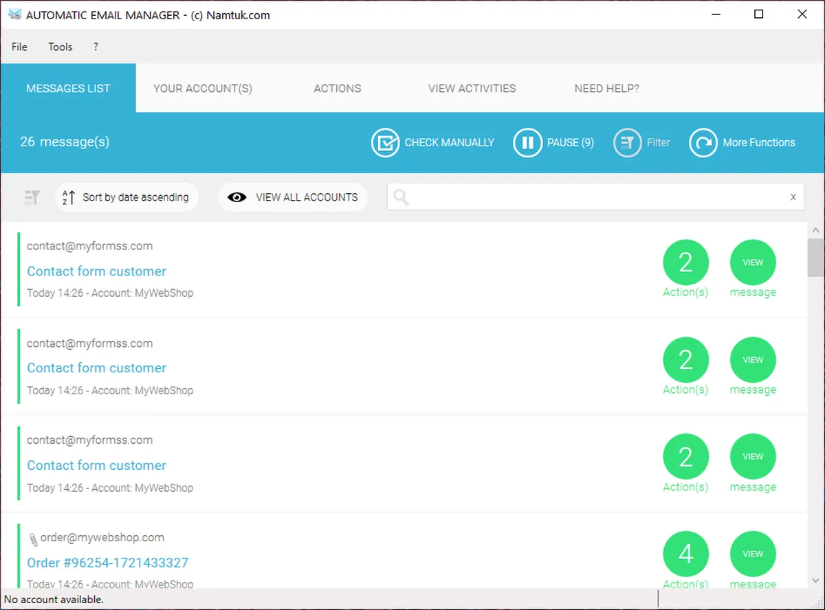 Automatic Email Manager : test de l'interface de ce logiciel de gestion des emails pour entreprise Automatic Email Manager : test de l'interface de ce logiciel de gestion des emails pour entreprise