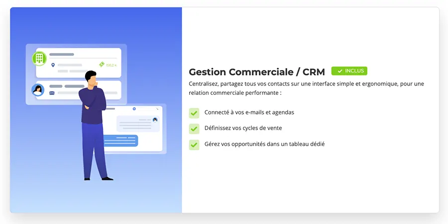 Axonaut : fonctionnalités gestion commerciale CRM