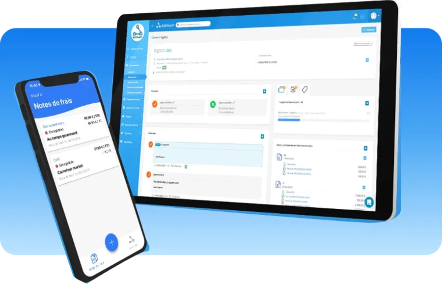 Axonaut : fonctionnalités notes de frais