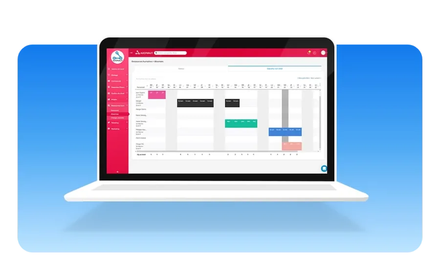Axonaut : fonctionnalités ressources humaines
