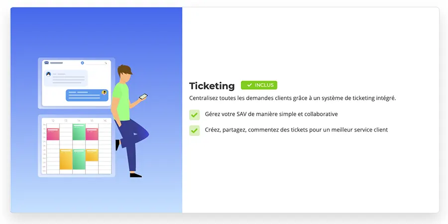 Axonaut : fonctionnalités ticketing