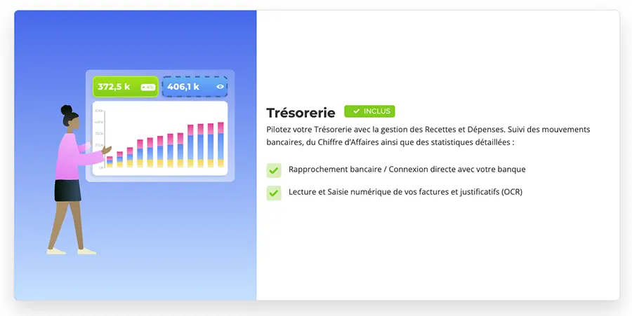 Axonaut : fonctionnalités trésorerie