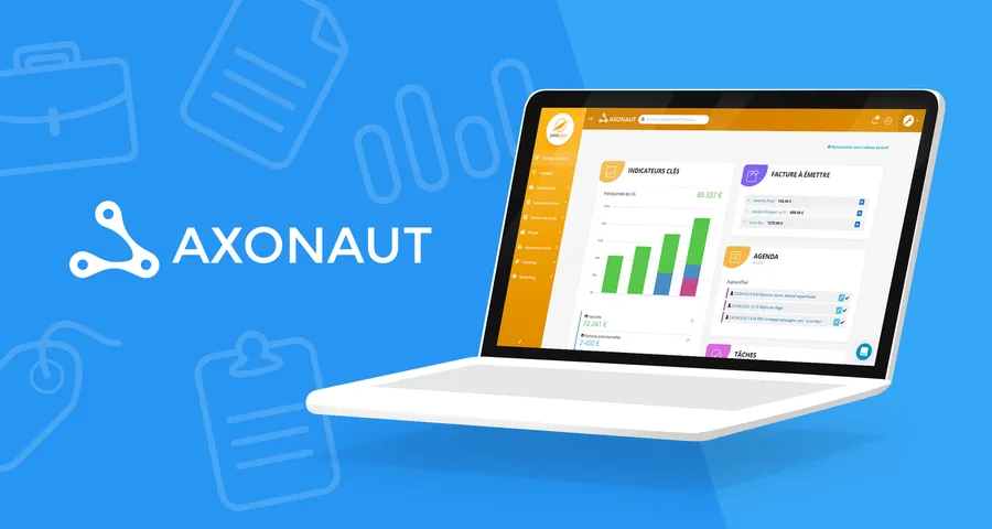 Axonaut : capture écran tableau de bord