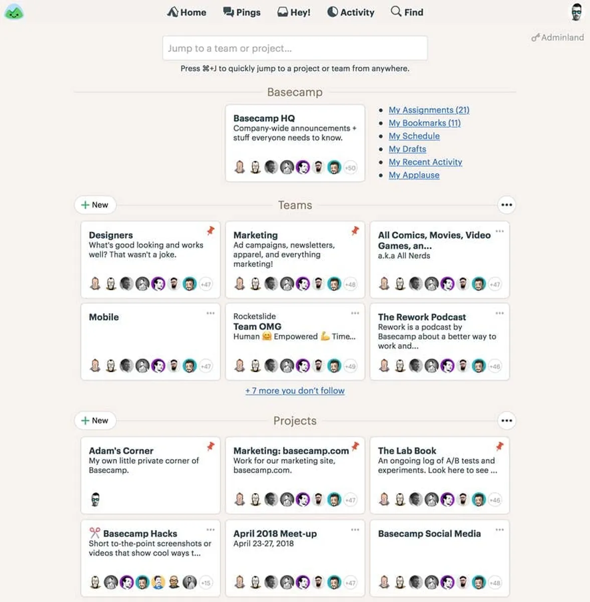 Basecamp : test de l'interface de ce logiciel de gestion de projet Agile / Scrum pour entreprise