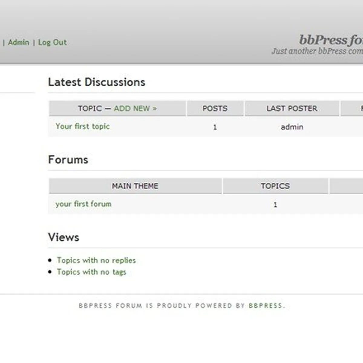 bbPress : test de l'interface de ce logiciel de forums pour entreprise bbPress : test de l'interface de ce logiciel de forums pour entreprise