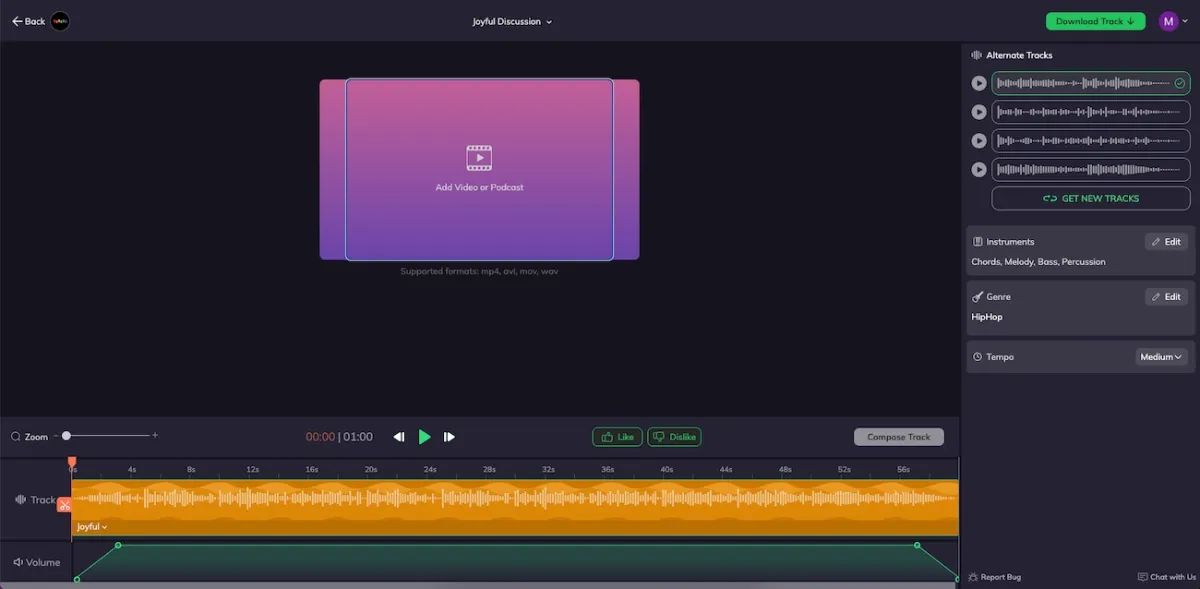 Beatoven : test de l'interface de ce générateur de musique par IA pour entreprise Beatoven : test de l'interface de ce générateur de musique par IA pour entreprise