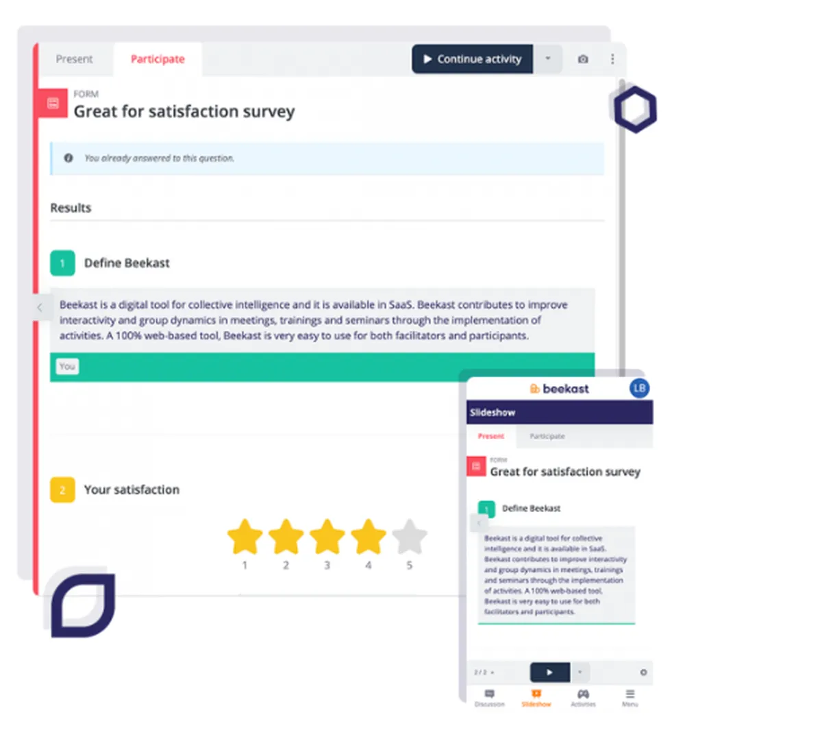Beekast : test de l'interface de ce logiciel de réunion pour entreprise