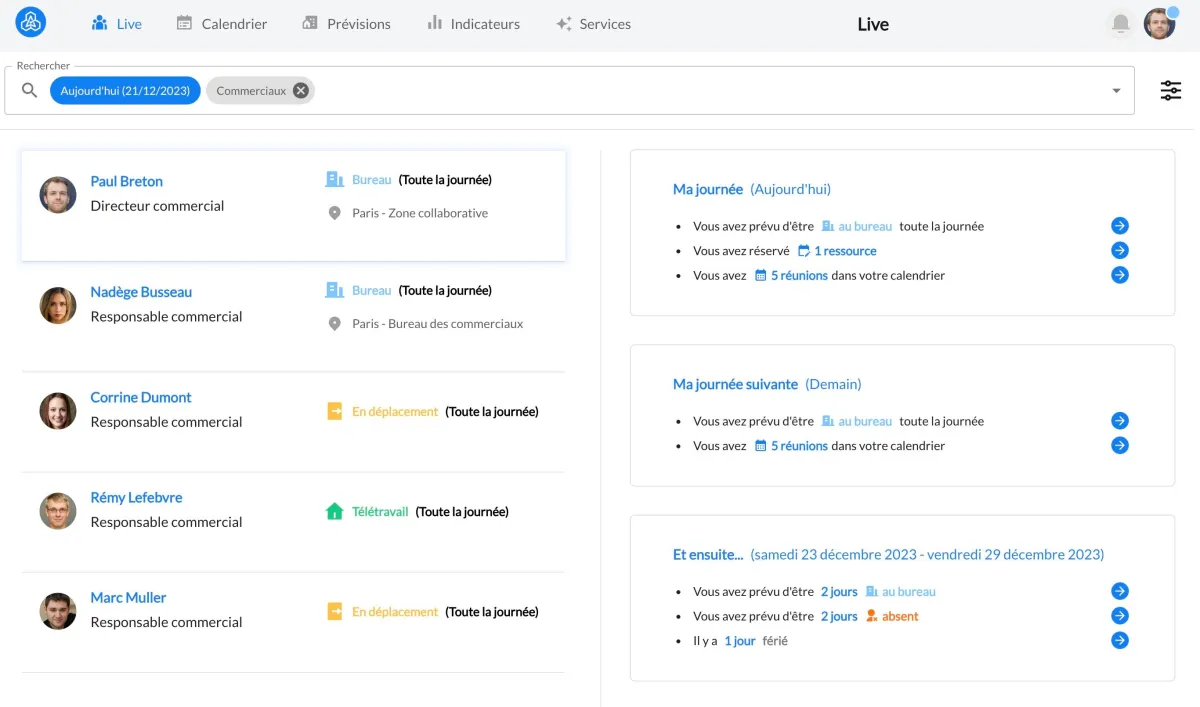 BeeMyFlex : test de l'interface de ce logiciel de travail à distance pour entreprise BeeMyFlex : test de l'interface de ce logiciel de travail à distance pour entreprise
