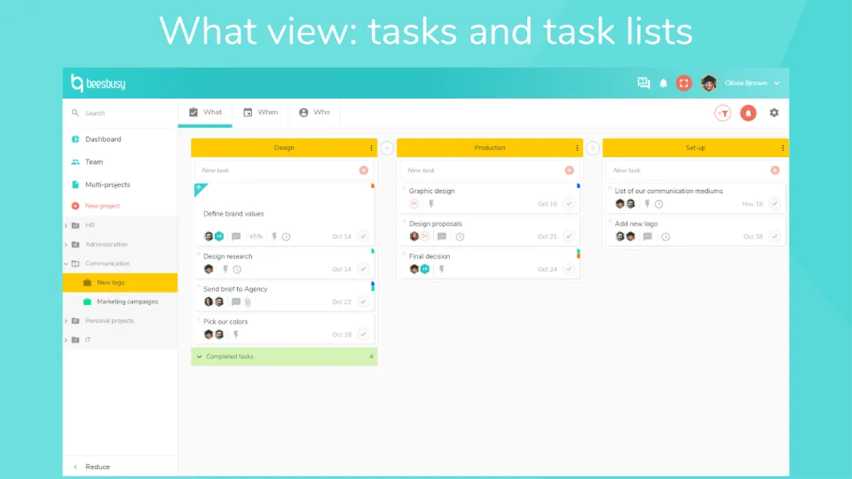 Beesbusy : test de l'interface de ce logiciel de gestion de projet Agile / Scrum pour entreprise