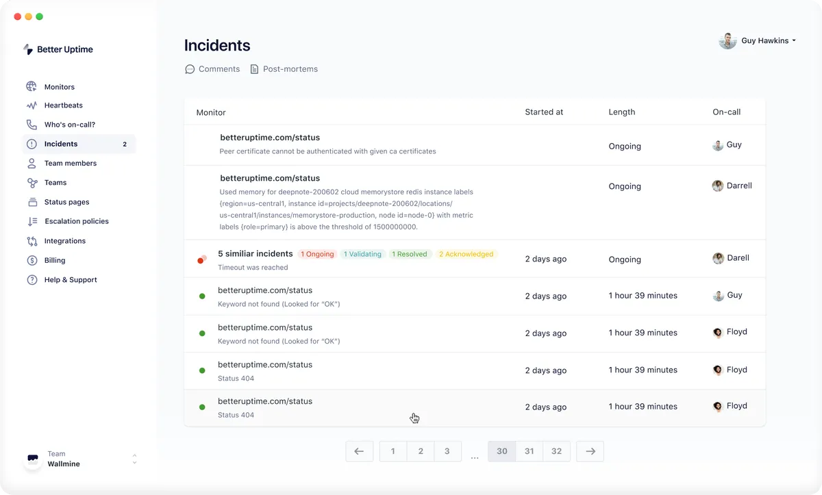 Better Uptime : test de l'interface de ce logiciel de monitoring de site web pour entreprise Better Uptime : test de l'interface de ce logiciel de monitoring de site web pour entreprise
