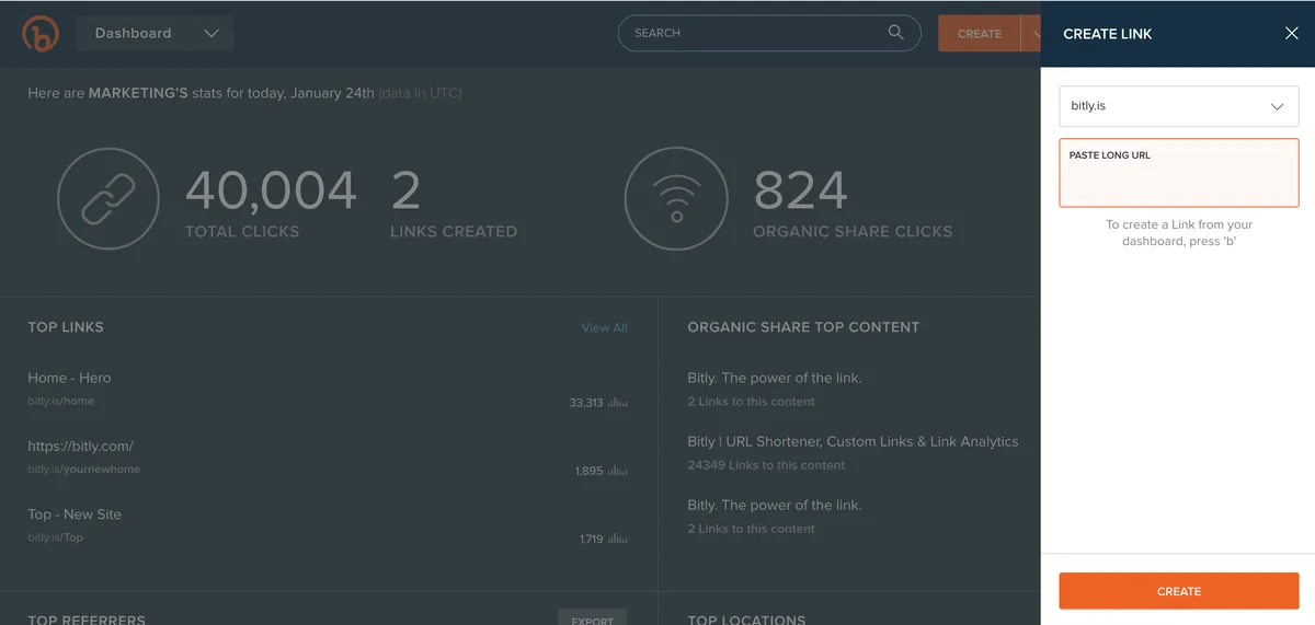 Bitly : test de l'interface de ce logiciel réducteur d'URL pour entreprise Bitly : test de l'interface de ce logiciel réducteur d'URL pour entreprise