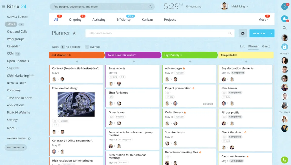 Bitrix24 : test de l'interface de ce logiciel de digital workplace pour entreprise Bitrix24 : test de l'interface de ce logiciel de digital workplace pour entreprise