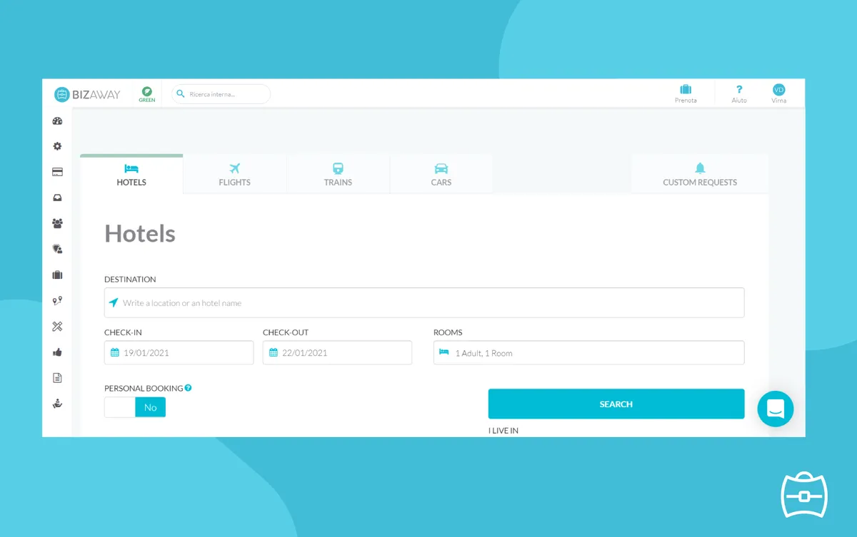 BizAway : test de l'interface de ce logiciel de gestion des voyages d'affaires pour entreprise BizAway : test de l'interface de ce logiciel de gestion des voyages d'affaires pour entreprise