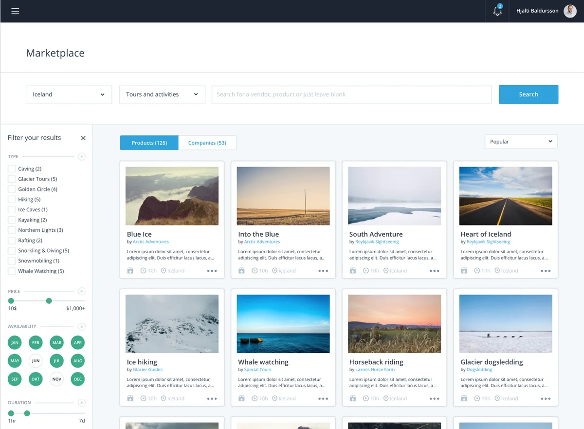 Bokun : test de l'interface de ce logiciel pour le tourisme pour entreprise Bokun : test de l'interface de ce logiciel pour le tourisme pour entreprise