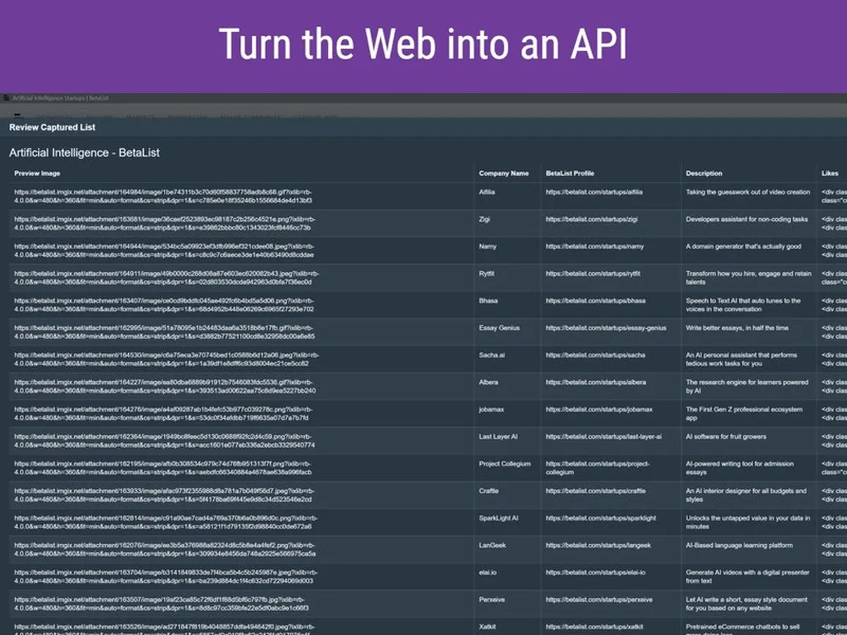 Browse AI : test de l'interface de ce logiciel de scraping pour entreprise