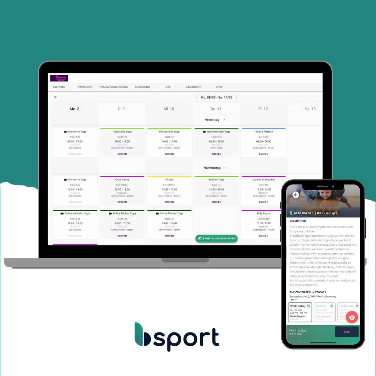 Bsport : test de l'interface de ce logiciel pour club de fitness / sport pour entreprise