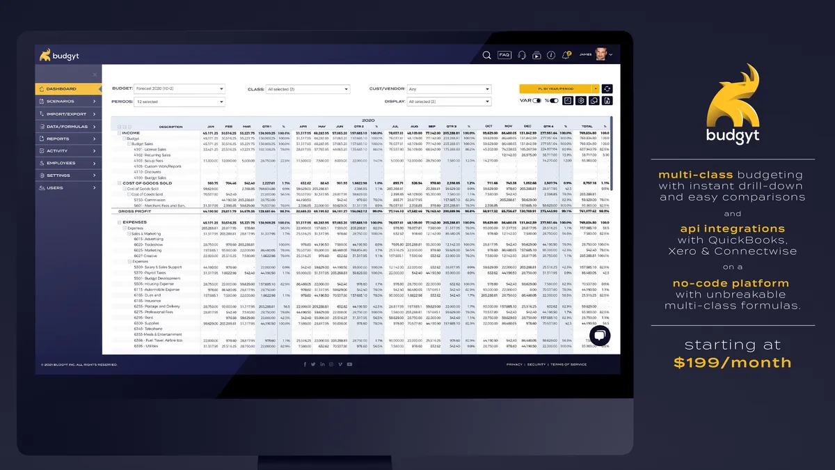 Budgyt : test de l'interface de ce logiciel de gestion budgétaire pour entreprise Budgyt : test de l'interface de ce logiciel de gestion budgétaire pour entreprise